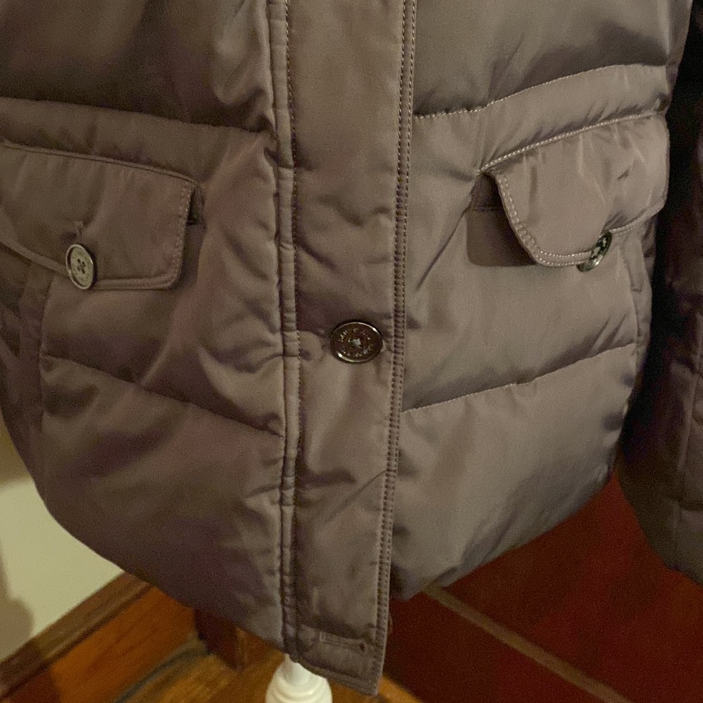 Lands’ End Grey Down Puffer Winter Jacket Size Xl - image 7